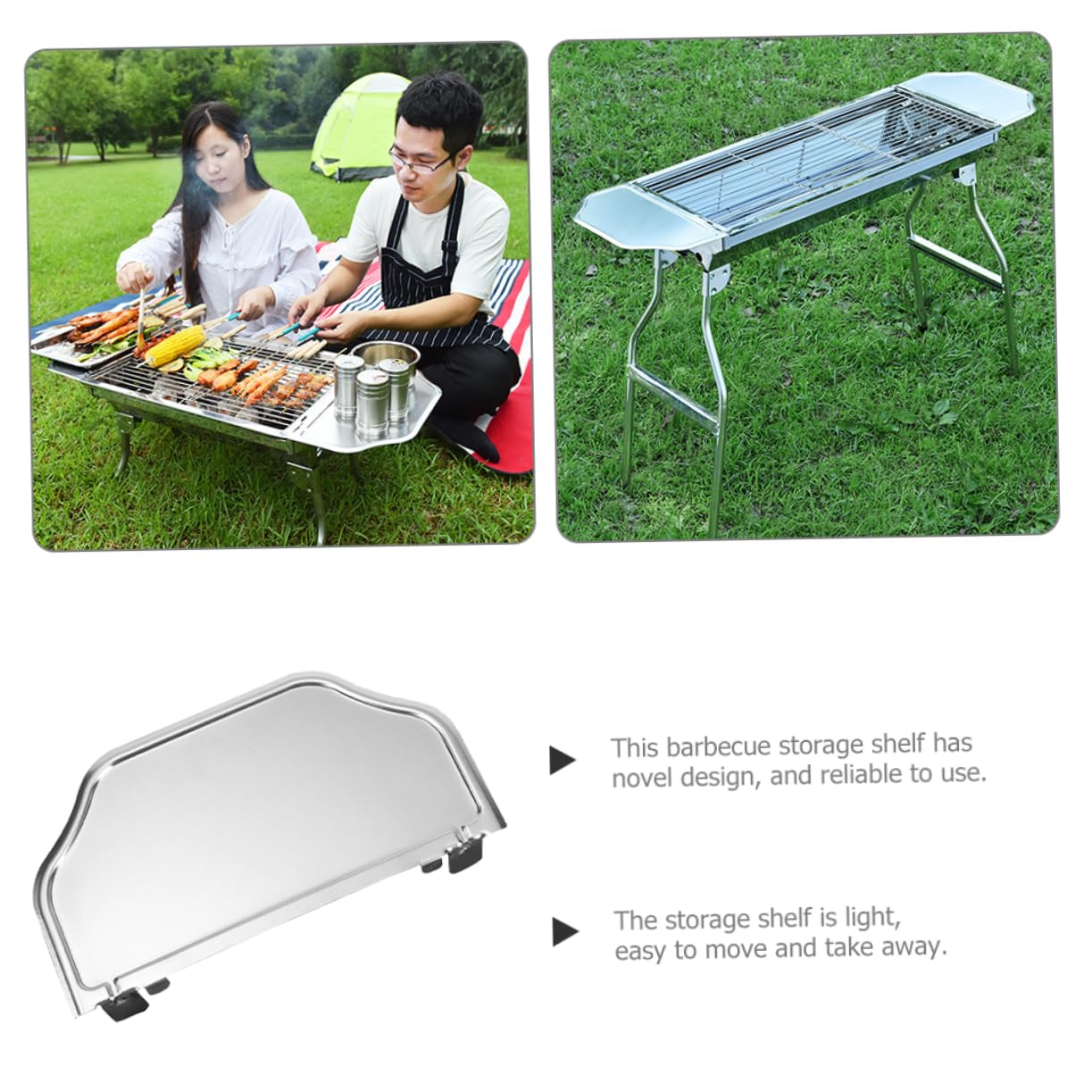 Amazon.co.jp: FELTECHELECTR BBQグリル収納ラック 屋外バーベキュー